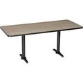 National Public Seating Interion Breakroom Table, 72Lx36Wx29H, Charcoal 695846CL